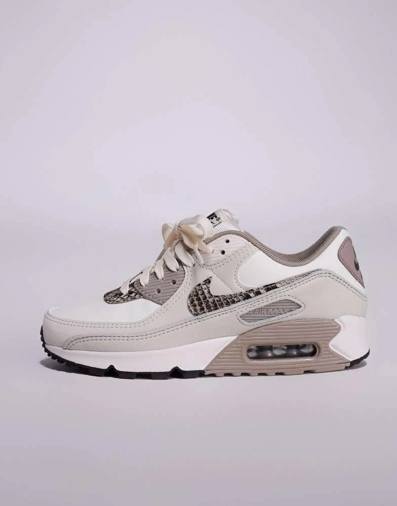 NIKE Nike Air Max 90 snakeskin trainers in brown 2