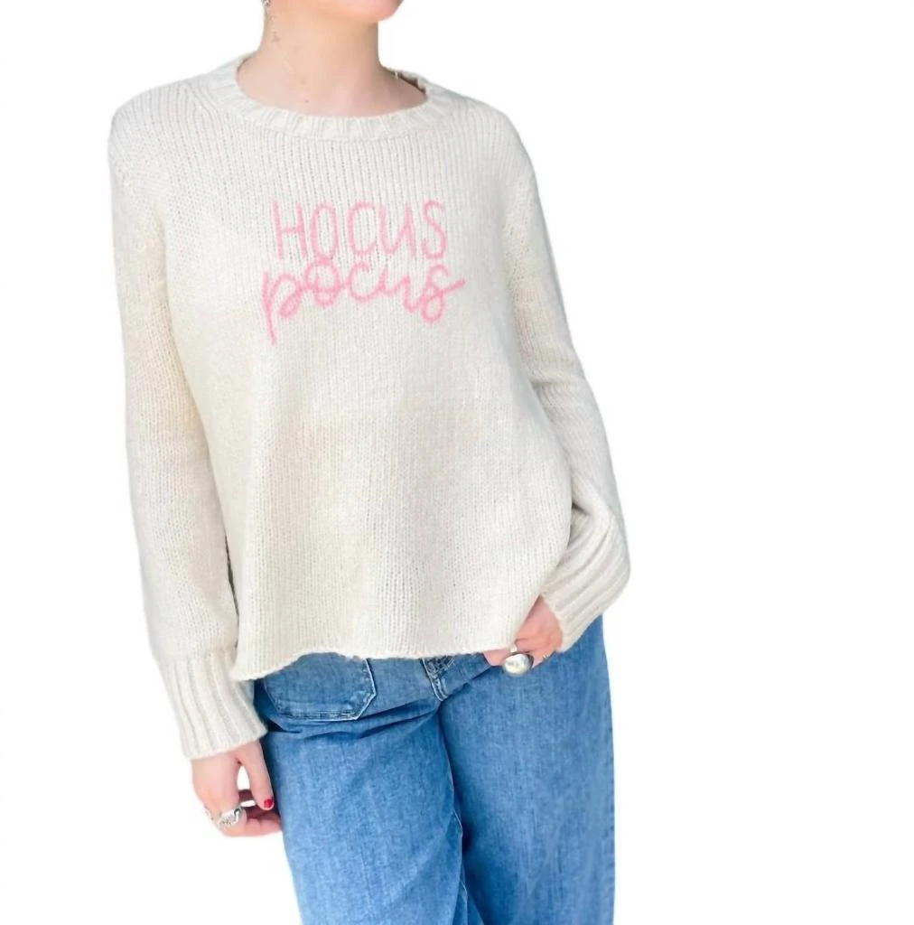 Wooden Ships Hocus Pocus Sweater In Beige 1
