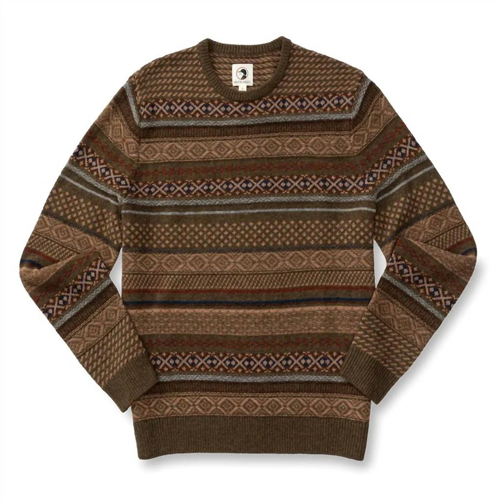 DUCK HEAD Duck Head - Birch Fair Isle Crewneck Sweater 2