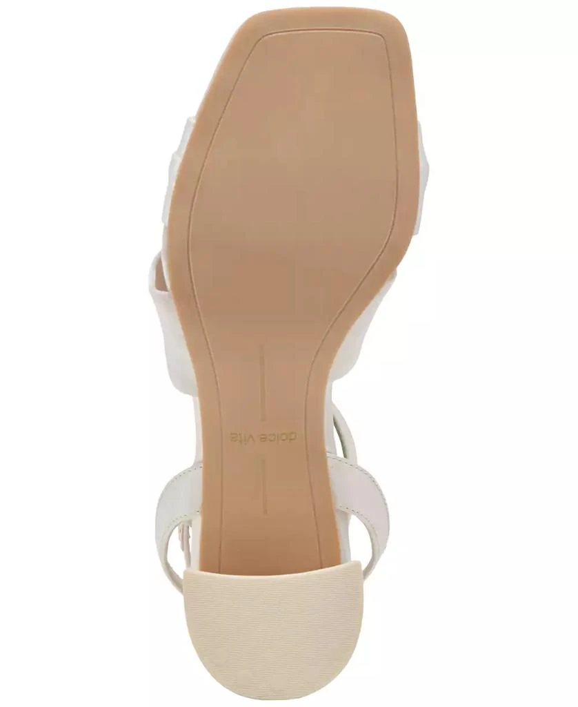 Dolce Vita Women's Brenna Wide Width Satin Twist Two-Piece Block-Heel Sandals 6