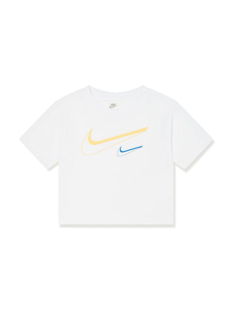 NIKE Nike Kids Swoosh Logo Printed Boxy T-Shirt