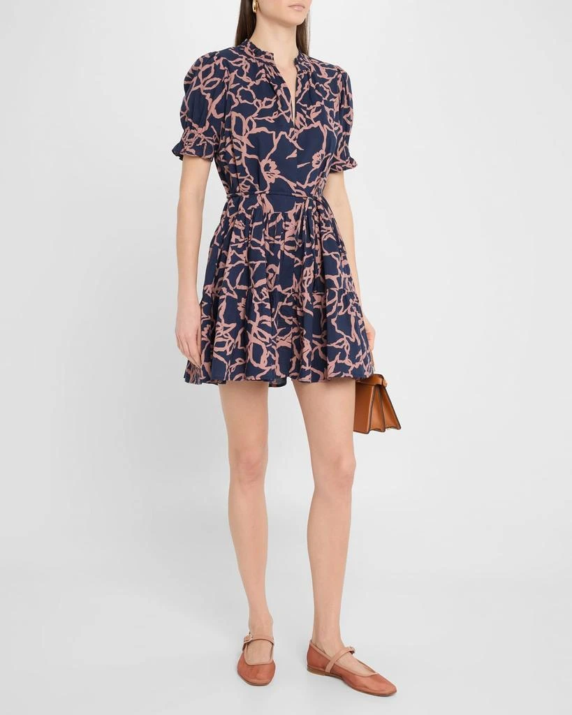 Apiece Apart Las Almas Tiered Floral-Print Mini Dress 4