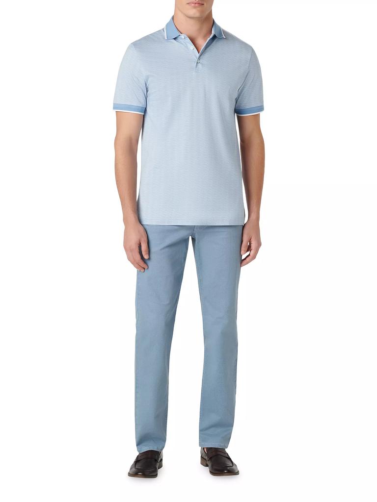 Bugatchi 3-Button Cotton-Blend Polo Shirt