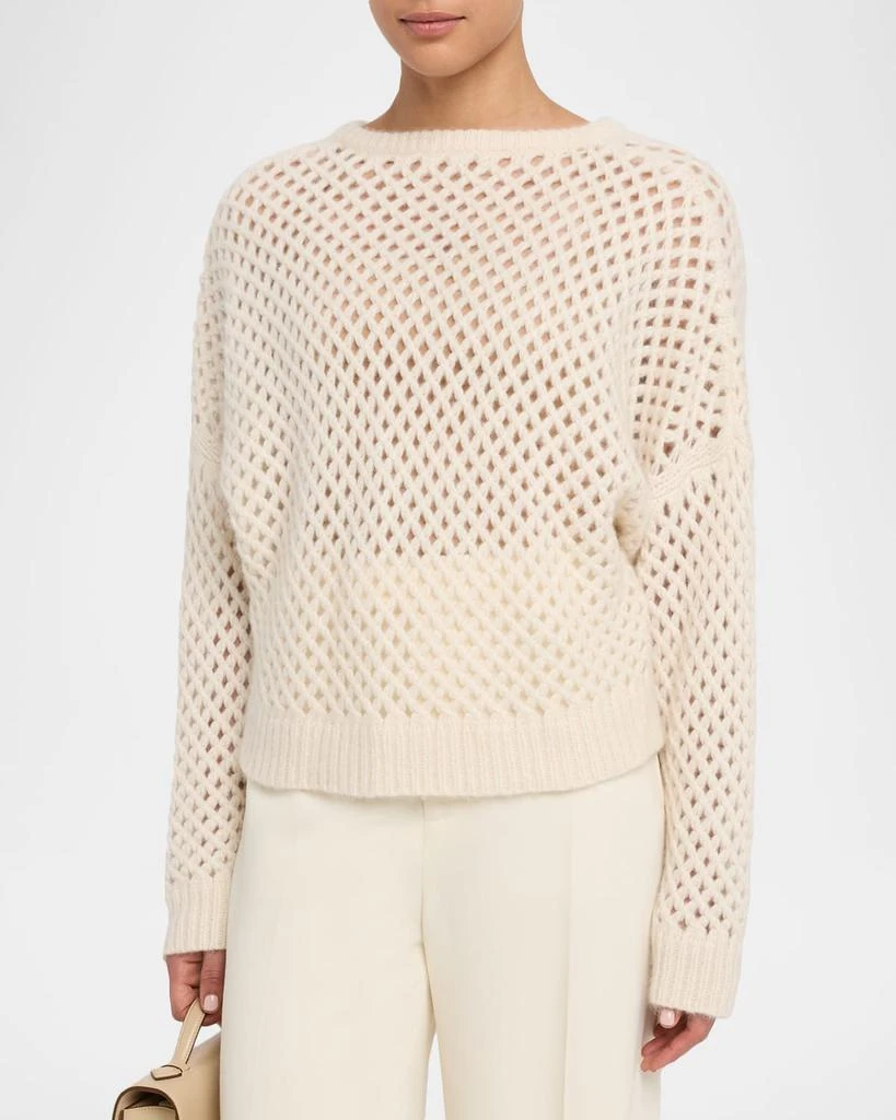 Max Mara Essen Open-Knit Cashmere-Silk Sweater 4