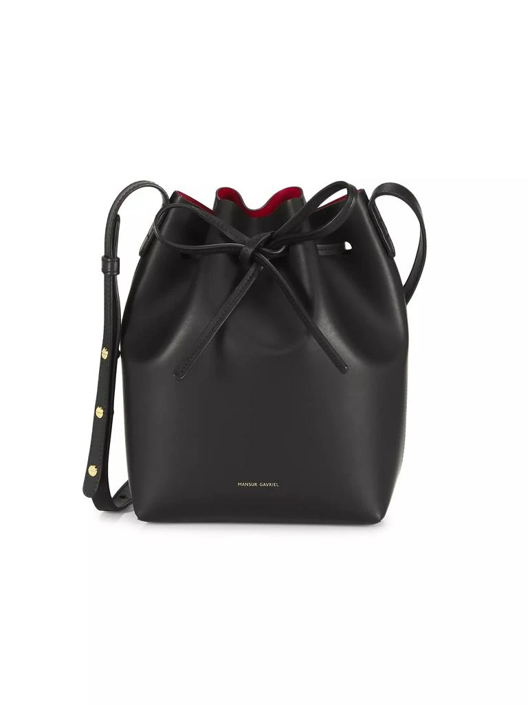 Mansur Gavriel Mini Leather Bucket Bag 1