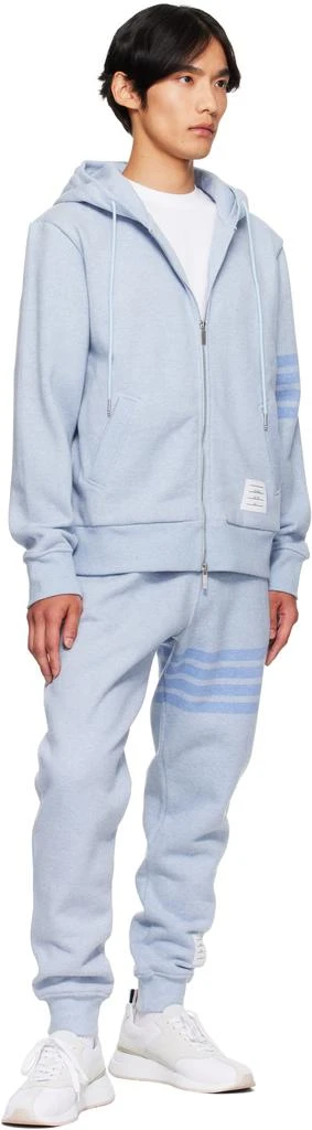 Thom Browne Blue Classic Loopback 4-Bar Sweatpants 4
