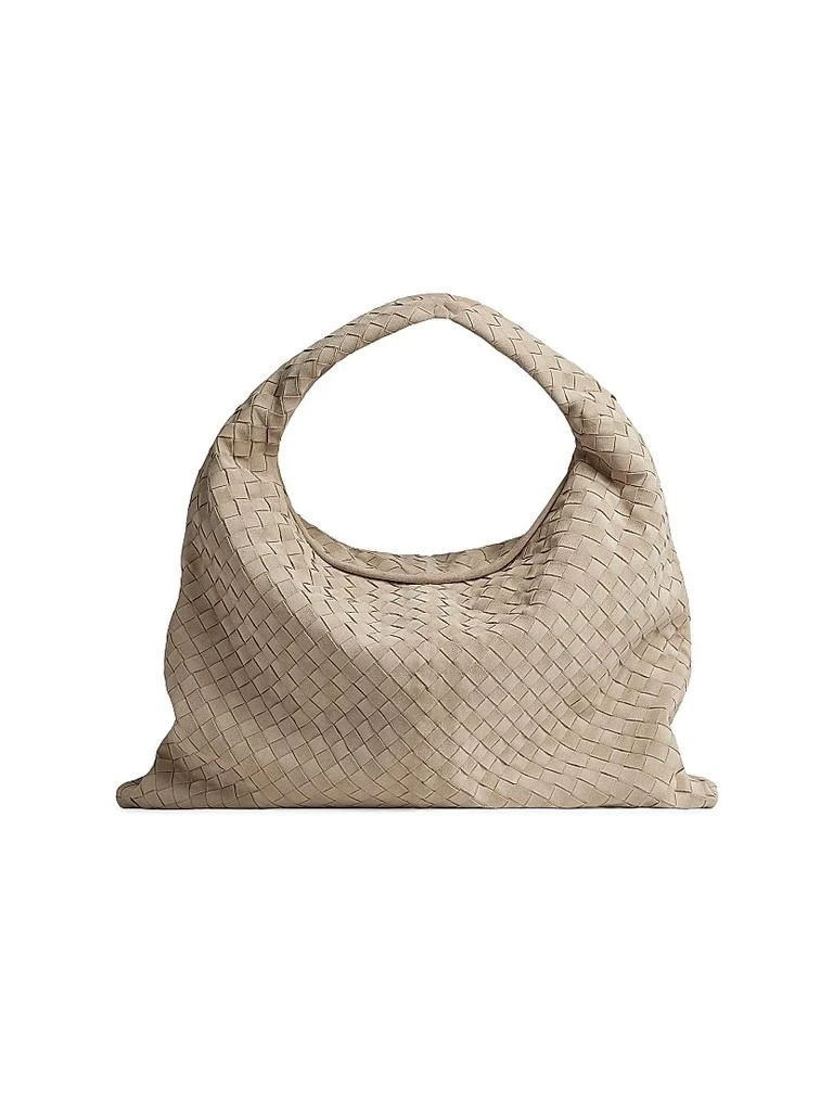Bottega Veneta Large Hop Intrecciato Suede Hobo Bag 1