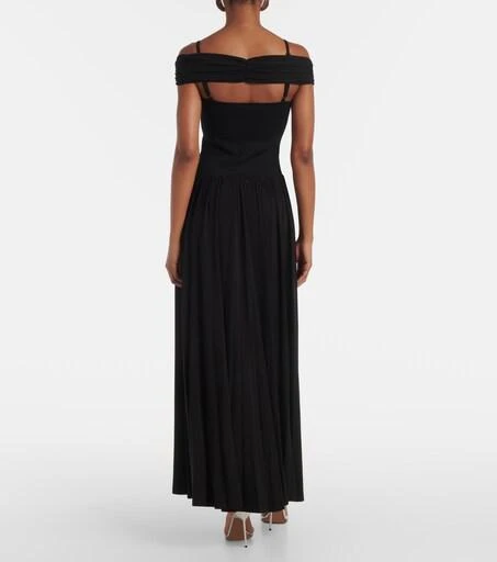 amarantha jersey maxi dress Amarantha draped jersey maxi dress in white - Simkhai