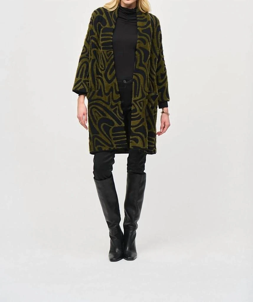 JOSEPH RIBKOFF Joseph Ribkoff - Longline Three Quarter Sleeve Cardigan 1