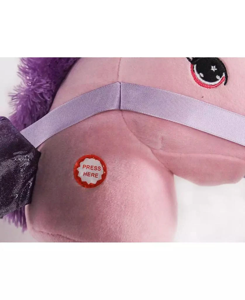 First and Main Ponyland Giddy-Up Fantasy 28" Stick Horse Plush, Unicorn with Sound 3