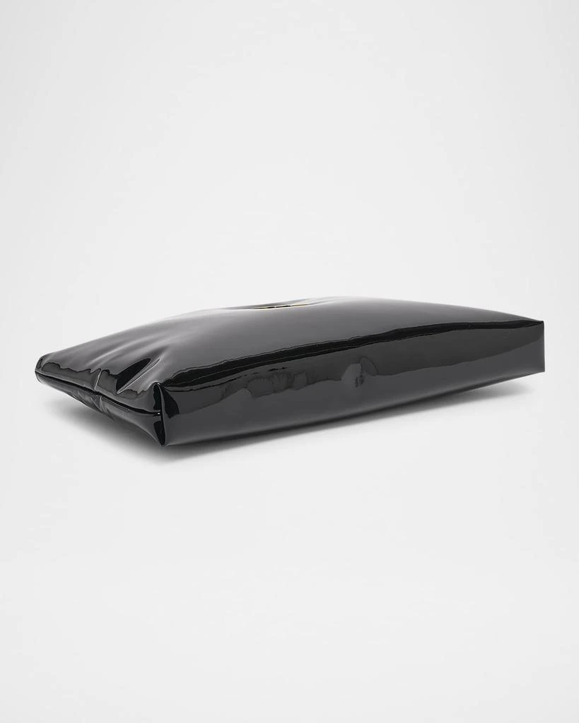 Yves Saint Laurent Calypso YSL Long Clutch Bag in Patent Polyurethane 2