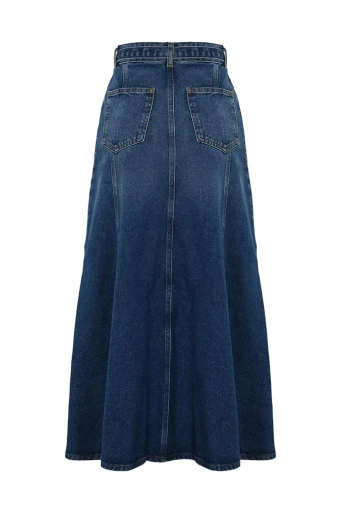 TwinSet Denim Skirt With Oval-t Belt 2