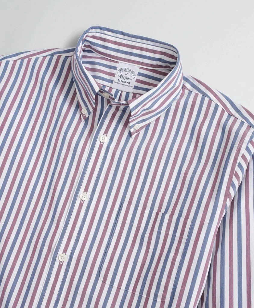Brooks Brothers Regent Regular-Fit Sport Shirt, Brooks Brothers Stretch Performance Series with COOLMAX®, Alternating Stripe 2