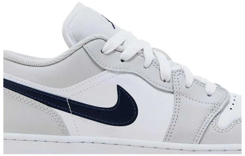 Jordan 1 Low White Neutral Grey Gum Midnight Navy Women's 3