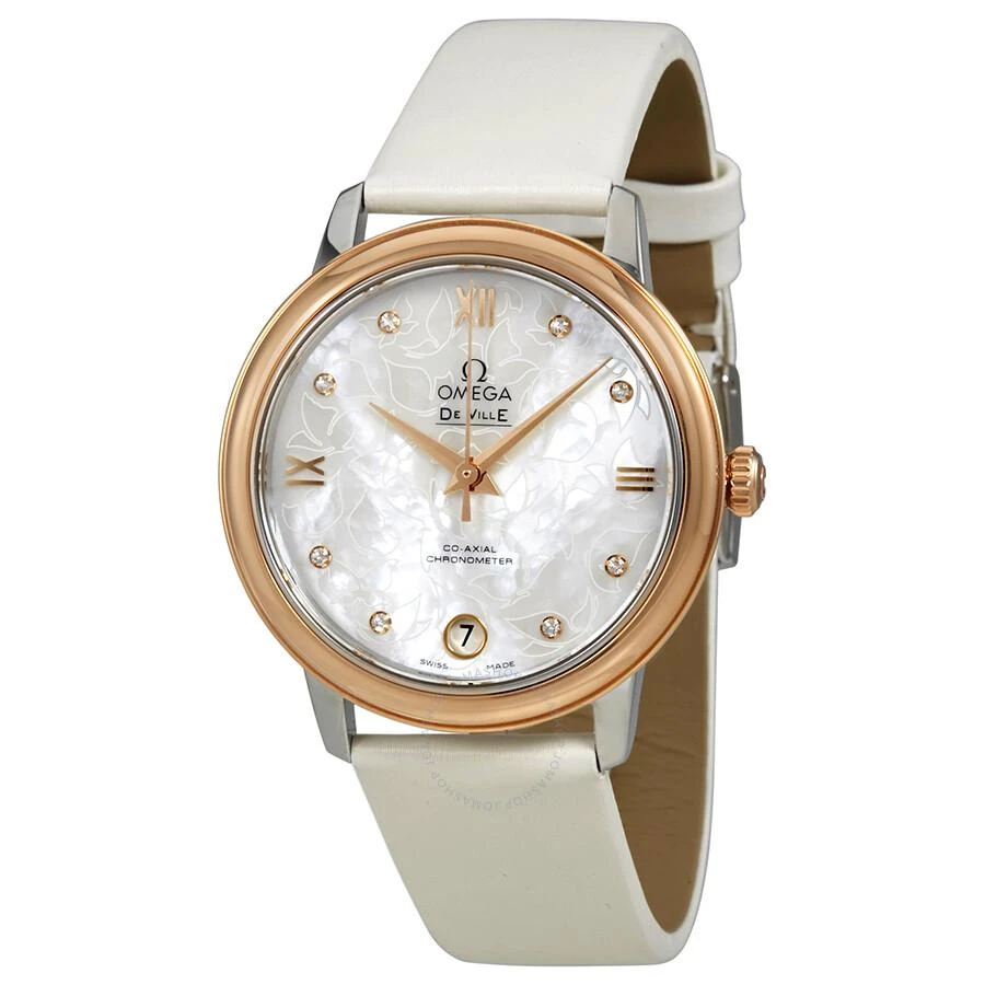 Omega De Ville Prestige Mother of Pearl Butterfly Dial Ladies Watch 424.22.33.20.55.001 1