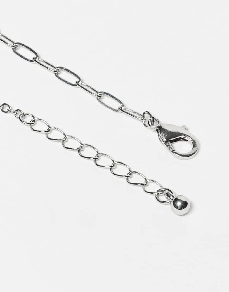 ASOS ASOS DESIGN pack of 3 anklet with star charms in silver tone 3