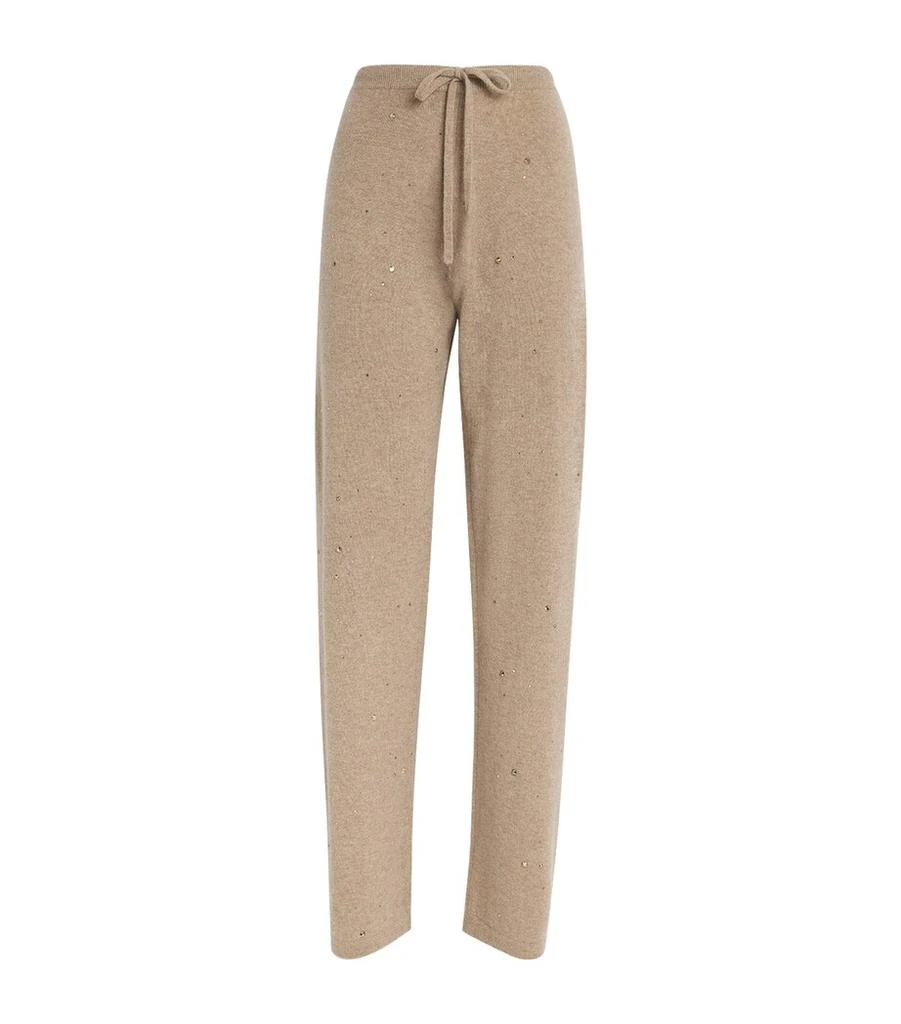 William Sharp Cashmere Crystal-Embellished Sweatpants 1