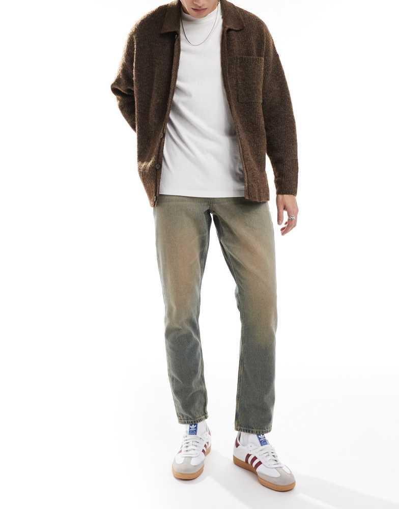 ASOS ASOS DESIGN slim jeans with heavy tint