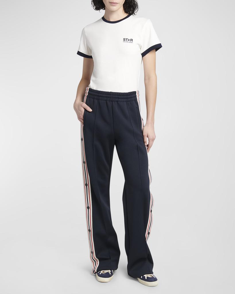 パンツ Golden  Wide-Leg Joggers With Star Motifs Golden Goose Men's Star Wide-Leg Joggers | Neiman Marcus