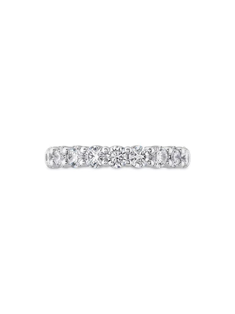 Hearts On Fire Signature 18K White Gold & 0.46-0.56 TCW Diamond 9-Stone Band