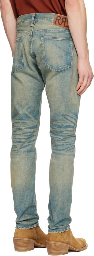 RRL Blue Slim Fit Ridgway Selvedge Jeans 3