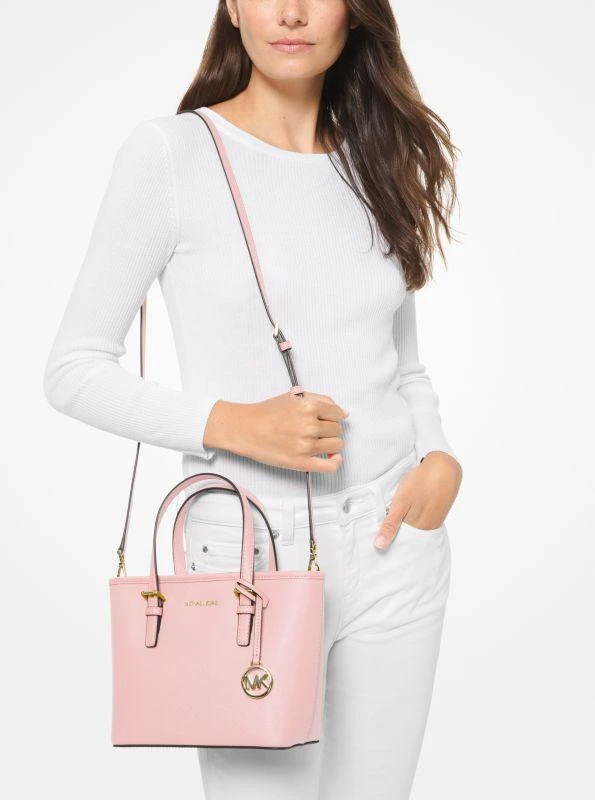 Michael Kors Jet Set Travel Extra-Small Saffiano Leather Top-Zip Tote Bag 3
