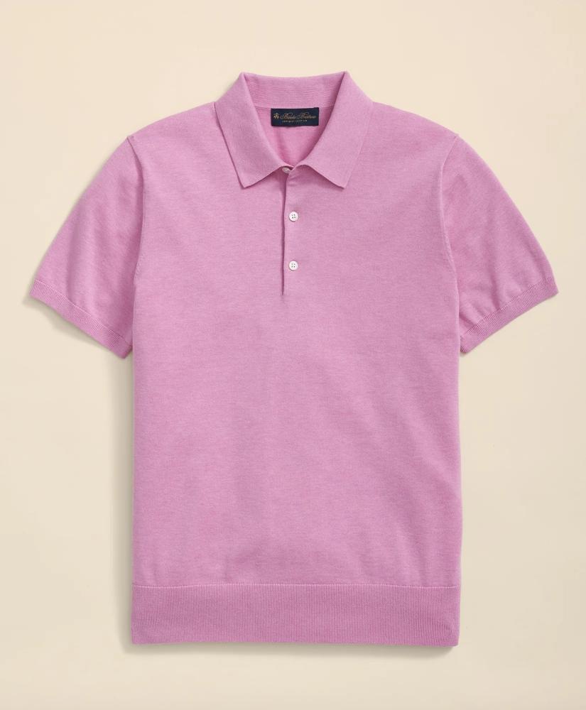 Brooks Brothers Supima® Cotton Short-Sleeve Polo Sweater