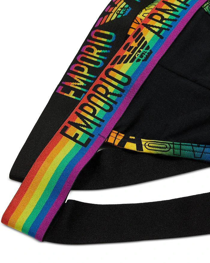 Emporio Armani Rainbow Logo Stretch Cotton Jockstrap 2 Pack 8