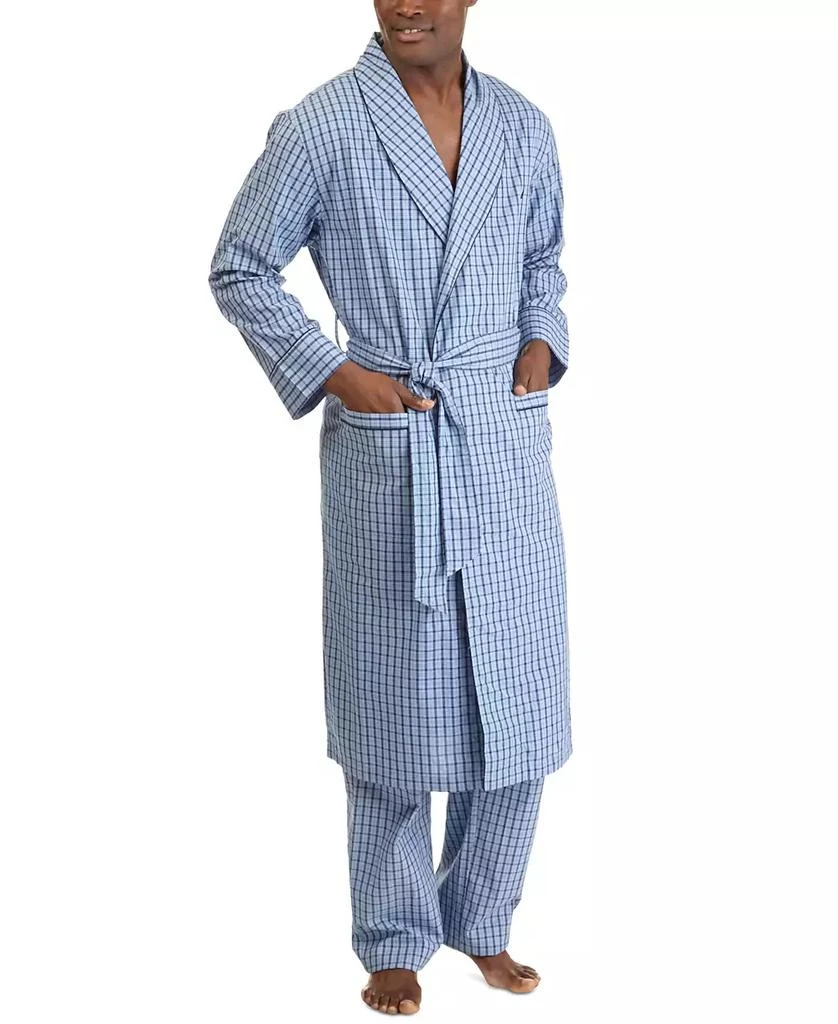 Nautica Men's Woven Plaid Robe 3