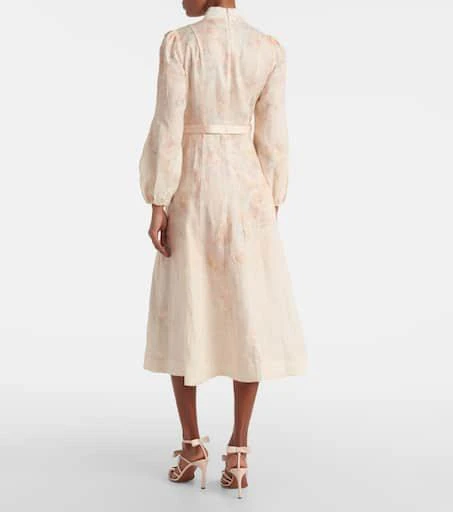 Floral balloon-sleeve linen midi dress  On Sale Now with Up to 31% Off |  Discover Exclusive Deals & Savings at BeyondStyle  Authentic Zimmermann  designers|o|m|zimmermann|w|clothing|midi dresses|e|dresses|women|n with  Limited-Time Discounts, Free ...
