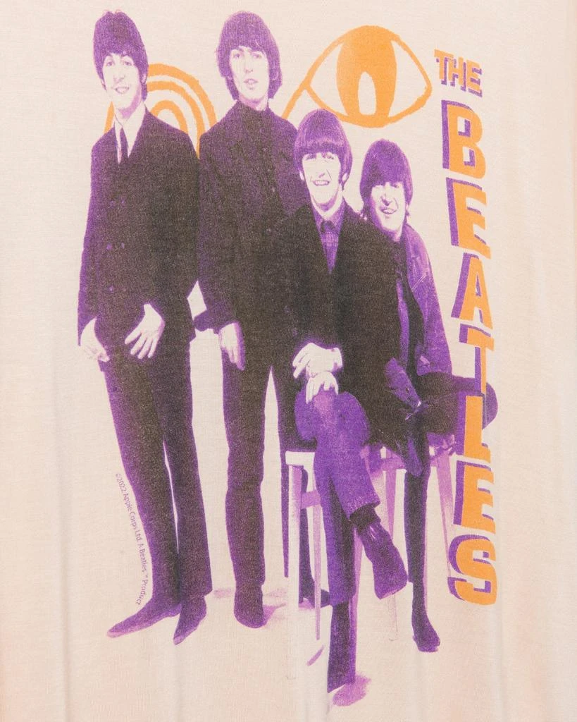 Junk Food Clothing Women's The Beatles Group Vintage Tissue Tee 3