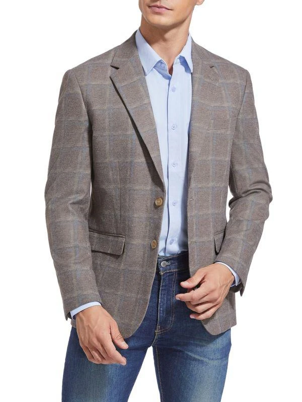 DUCHAMP LONDON Windowpane Slim Fit Sportcoat 1