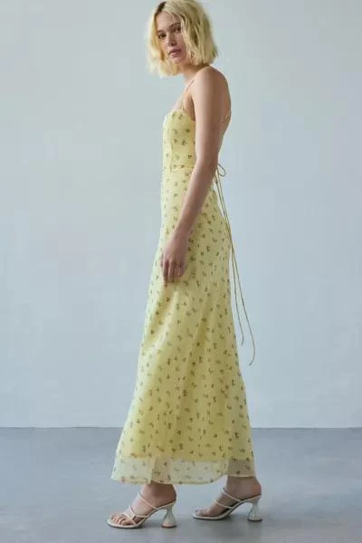 Kiss The Sky Kiss The Sky Ingrid Corset Tie Open-Back Maxi Dress 3