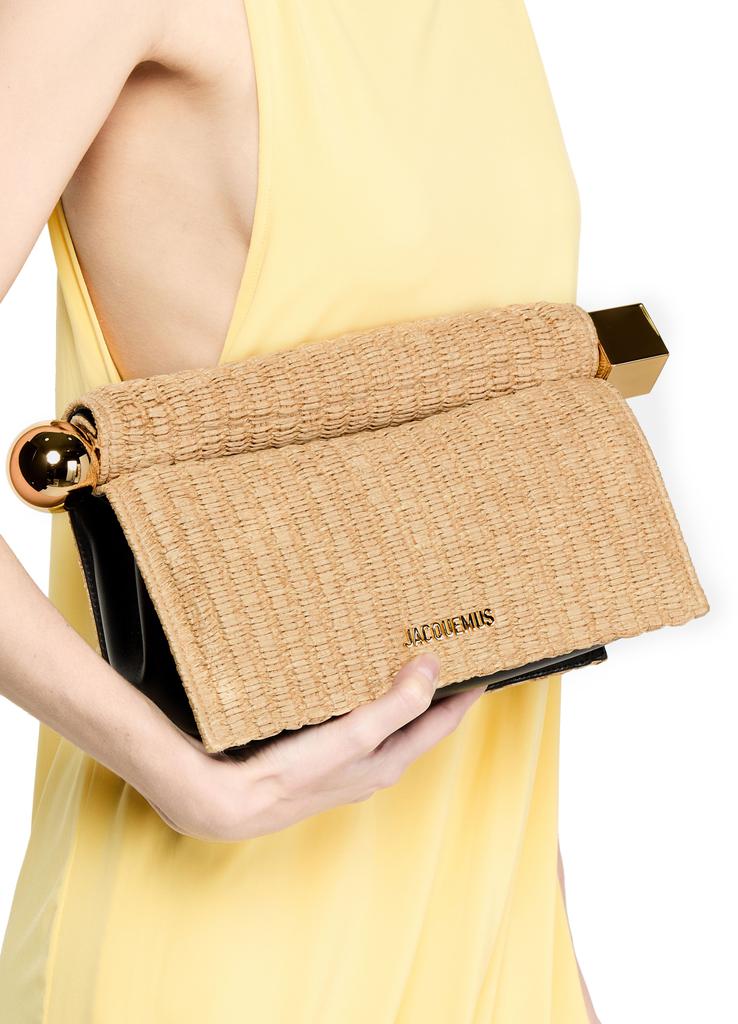大人気♪【JACQUEMUS】Rond Carre 折りたたみショルダーバッグ Jacquemus Le Rond Carre ショルダーバッグ | ブラック