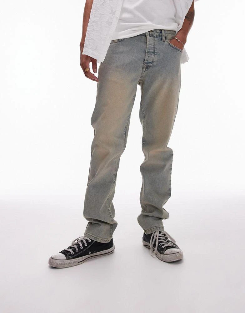 Topman Topman slim jeans in tinted mid wash 5