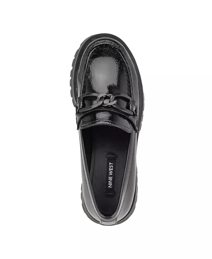 Nine West Women's Gables Chain Lug Sole Loafers 4