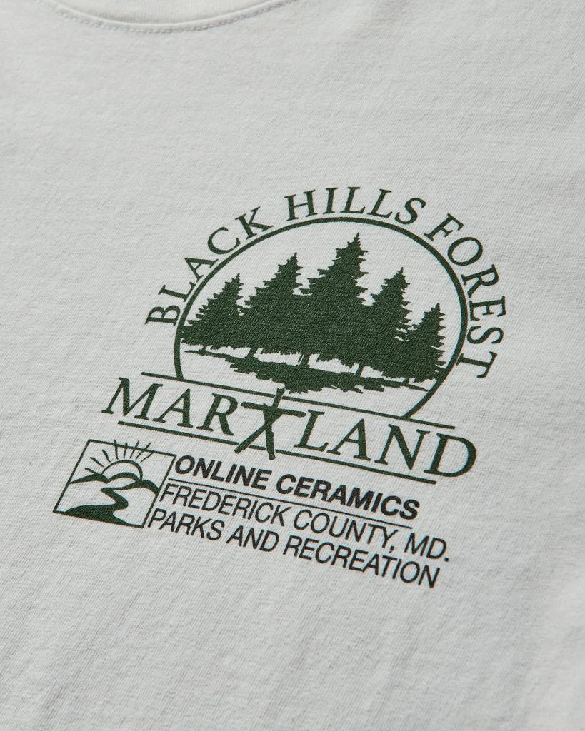 Online Ceramics Men's The Blair Witch "Black Hills Forest Map" T-Shirt Off White 3