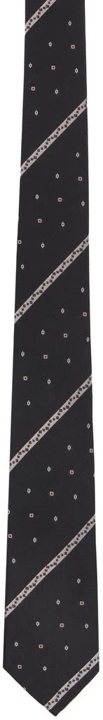 YOHJI YAMAMOTO Black Derby Tie 1