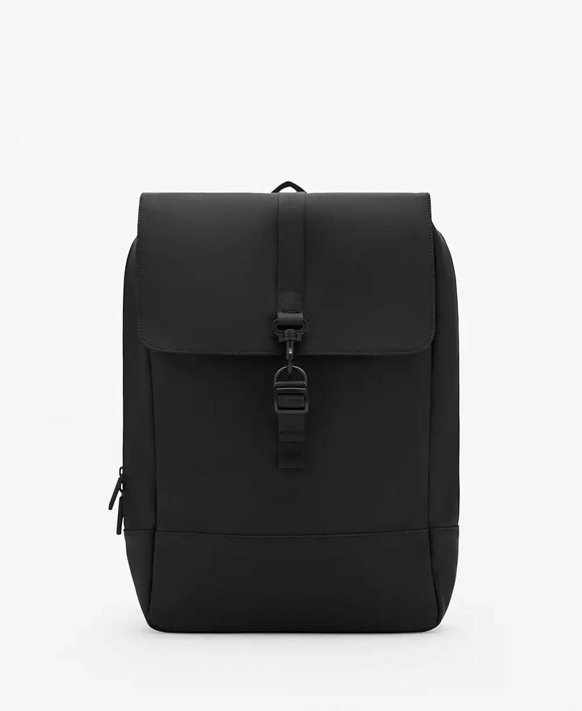 Mango Men's Rubberized Flap Closure Backpack 1