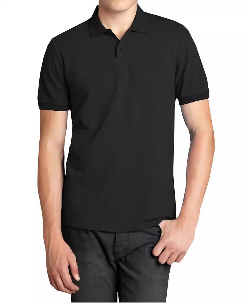 Galaxy By Harvic Men's Polo Avenue Short Sleeve Pique Polo Shirt