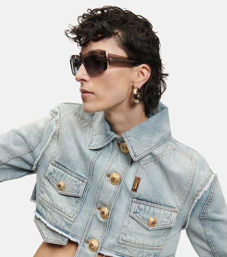 Balmain Envie square acetate sunglasses 6
