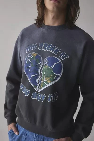 Parks Project Parks Project You Break It You Buy It Graphic Crew Neck Sweatshirt 1