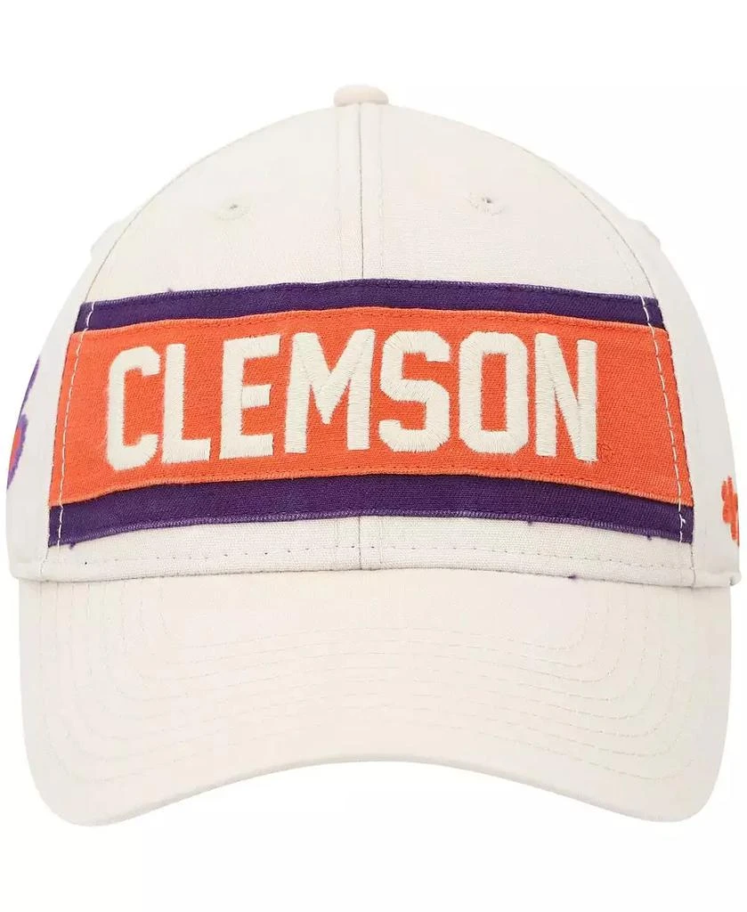47 Brand Men's Cream Clemson Tigers Crossroad MVP Adjustable Hat 4