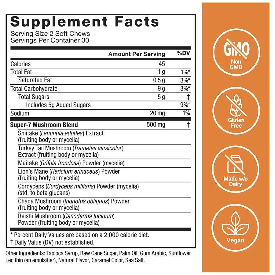 Force Factor Modern Mushrooms Soft Chews Cinnamon Roll 2