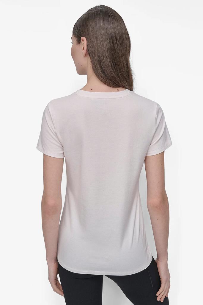 DKNY DKNY SPORT RHINESTONE LOGO CREW NECK TEE