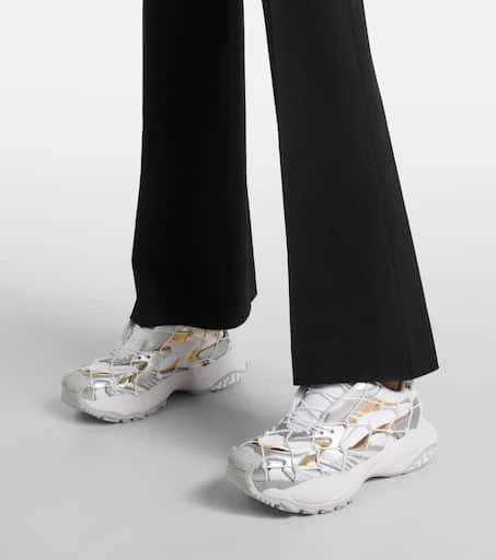 Versace Mercury leather-trimmed sneakers 4