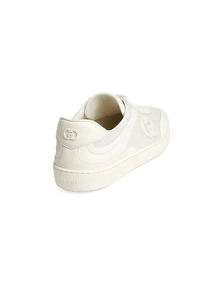 Gucci G74 Logo Suede Low-Top Sneakers 3