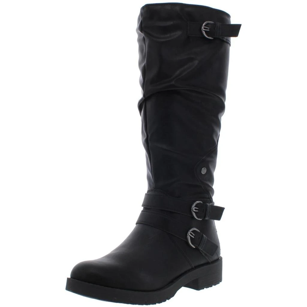 American Rag Brinley Womens Faux Leather Knee-High Motorcycle Boots 7