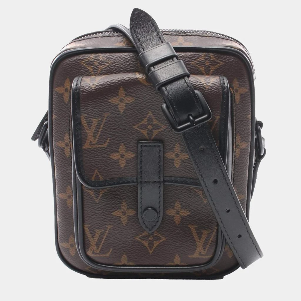 Louis Vuitton Louis Vuitton Brown and Black Monogram Macassar Canvas Christopher Wearable Wallet 1