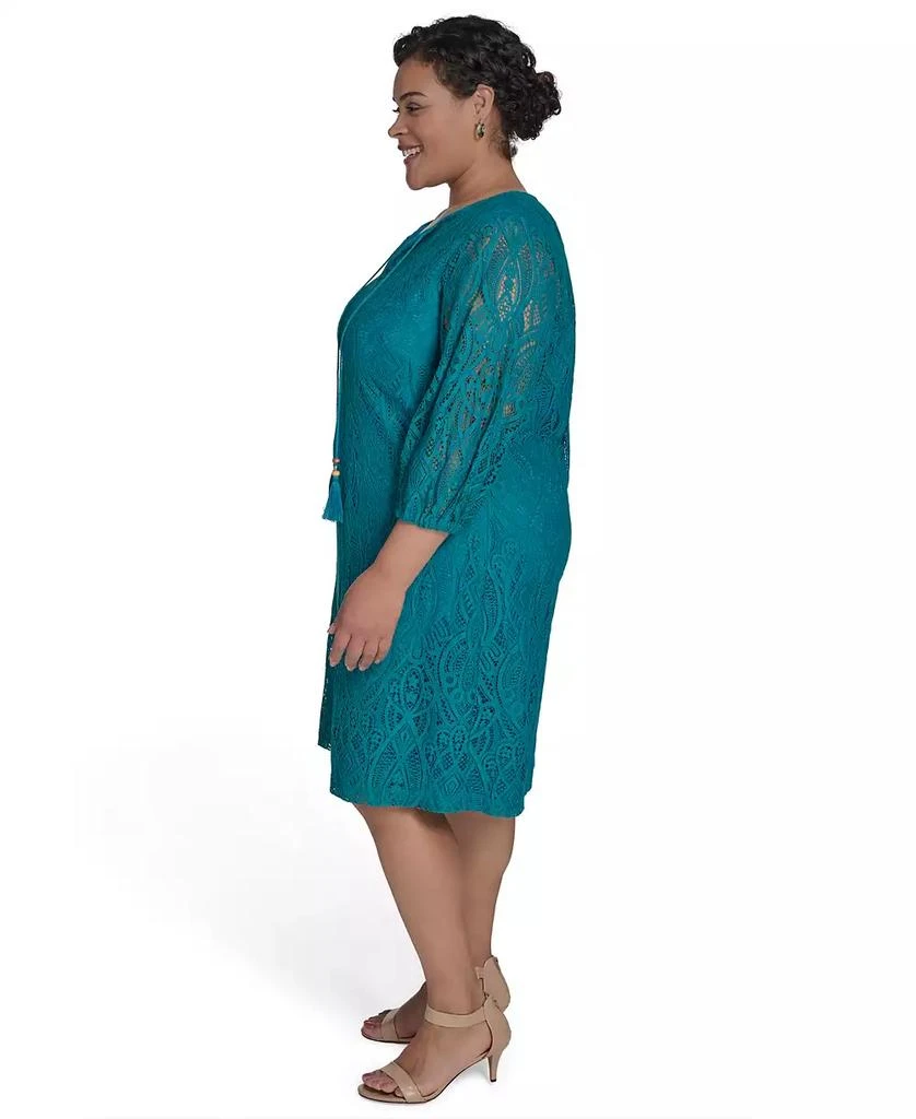 Jessica Howard Plus Size V-Neck Shift Dress 3